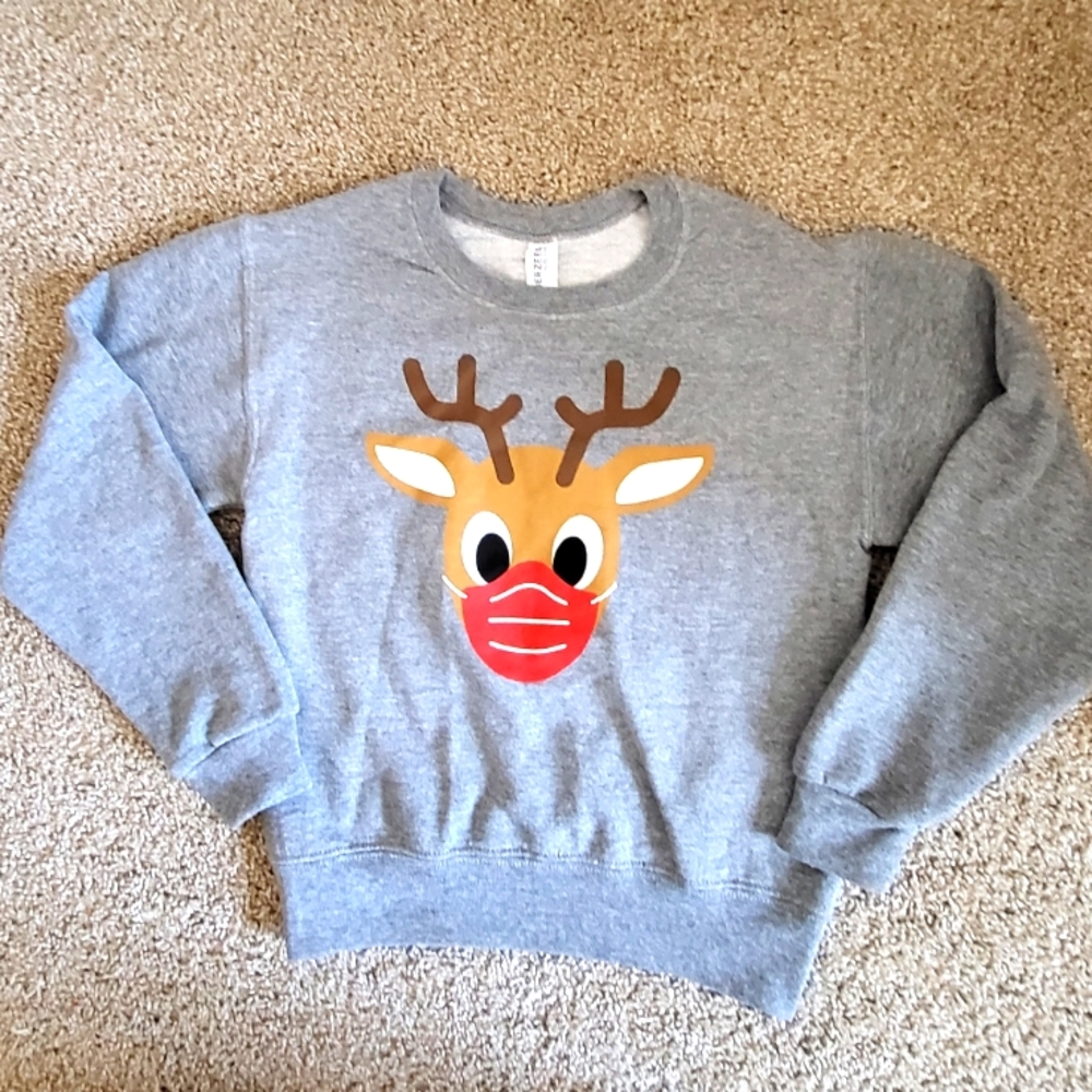 🌻SALE🌻 NWOT JERZEES UNISEX RUDOLPH SWEATSHIRT
